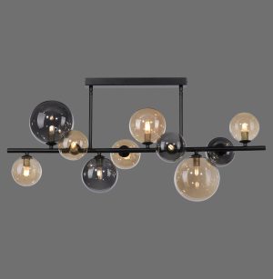 6583-18 POPSICLE LAMPA SUFITOWA SMOKY/BURSZTYN