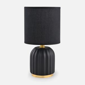 HS8723-BL LAMPA STOŁOWA CZARNY/ZŁOTY