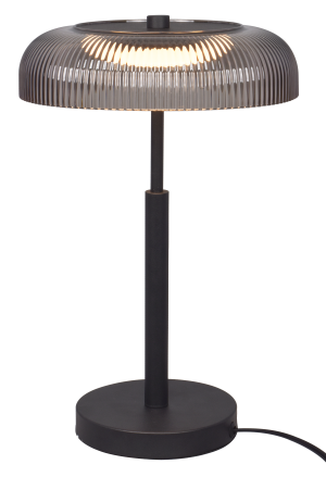T230757601 SOLVIA LAMPA STOŁOWA CZARNA+SZARA/BLACK+GREY