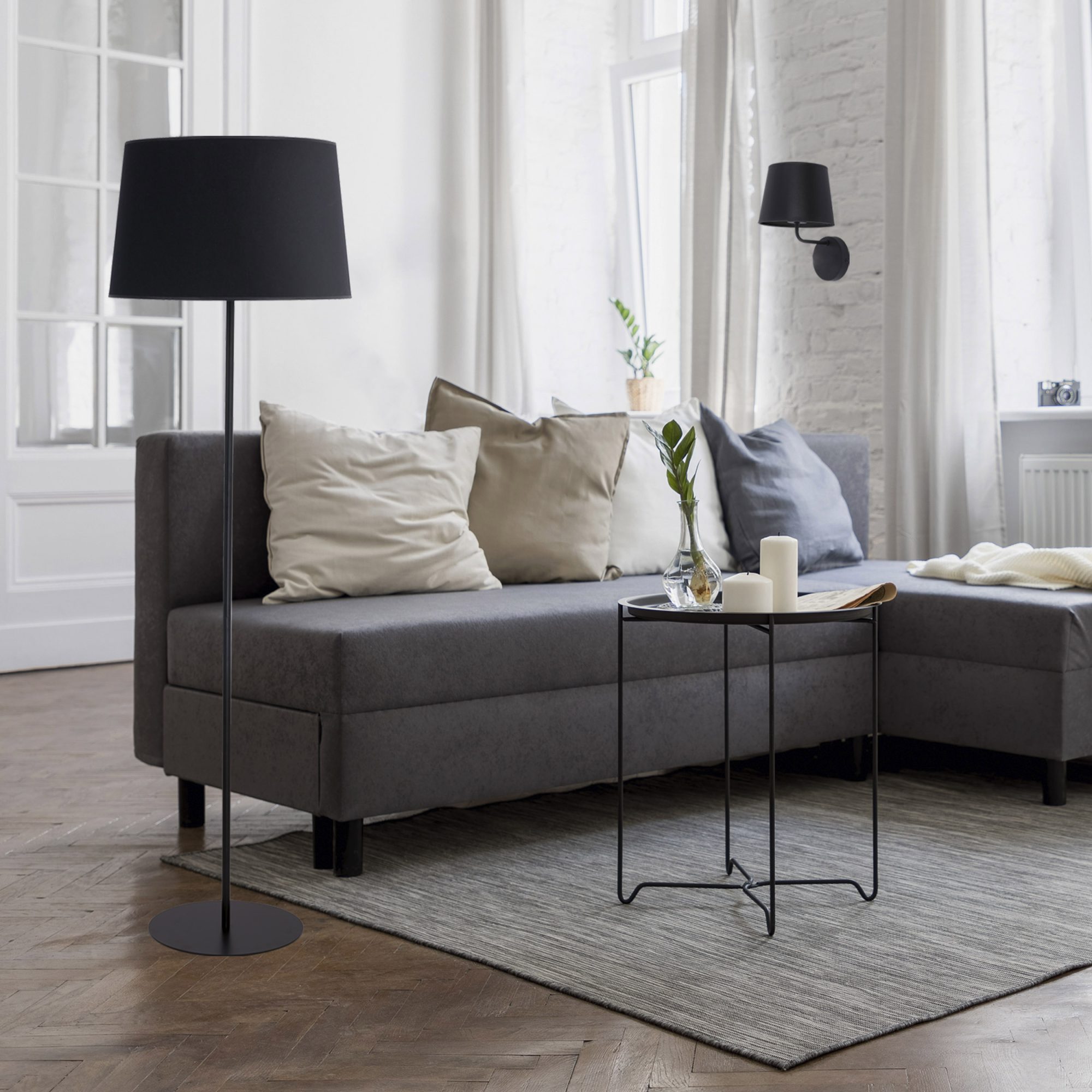 MAJA BLACK LAMPA PODŁOGOWA 1 - obrazek 4