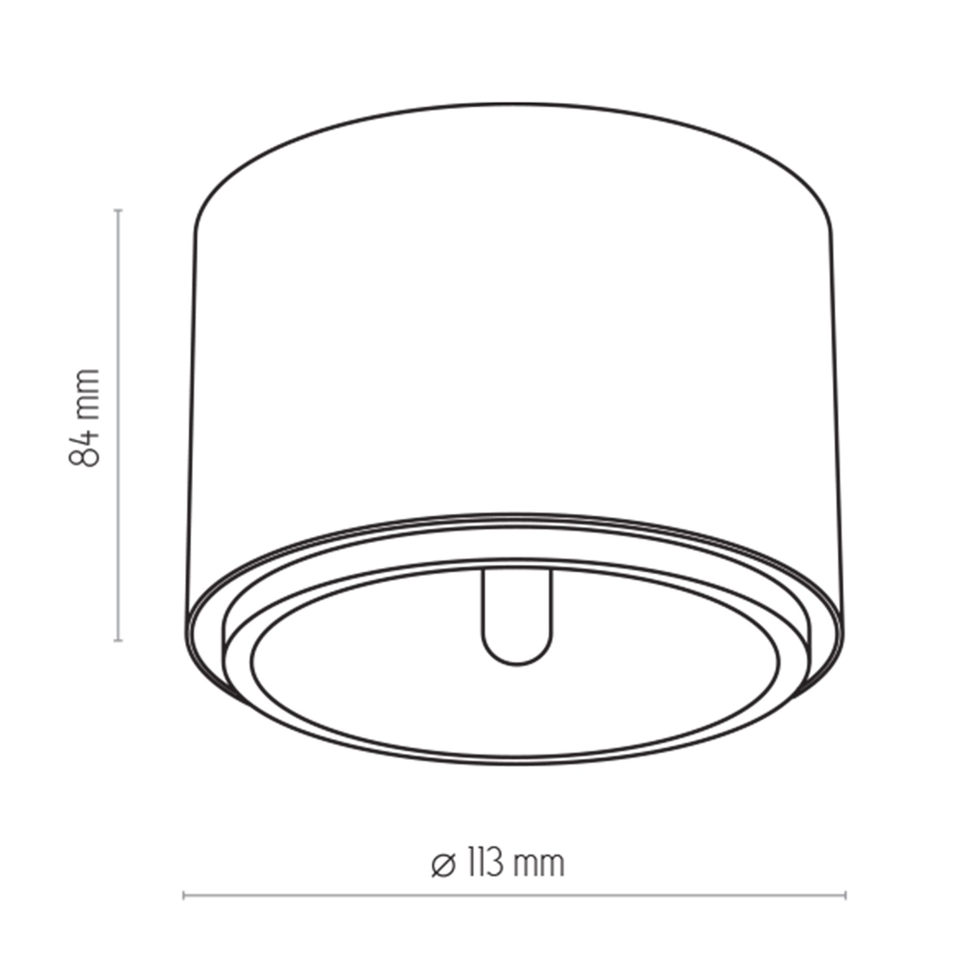 MORIS WHITE LAMPA SUFITOWA 1 PŁ - obrazek 4