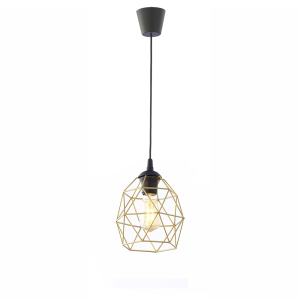 GALAXY BLACK/GOLD LAMPA WISZĄCA 1 MAŁA