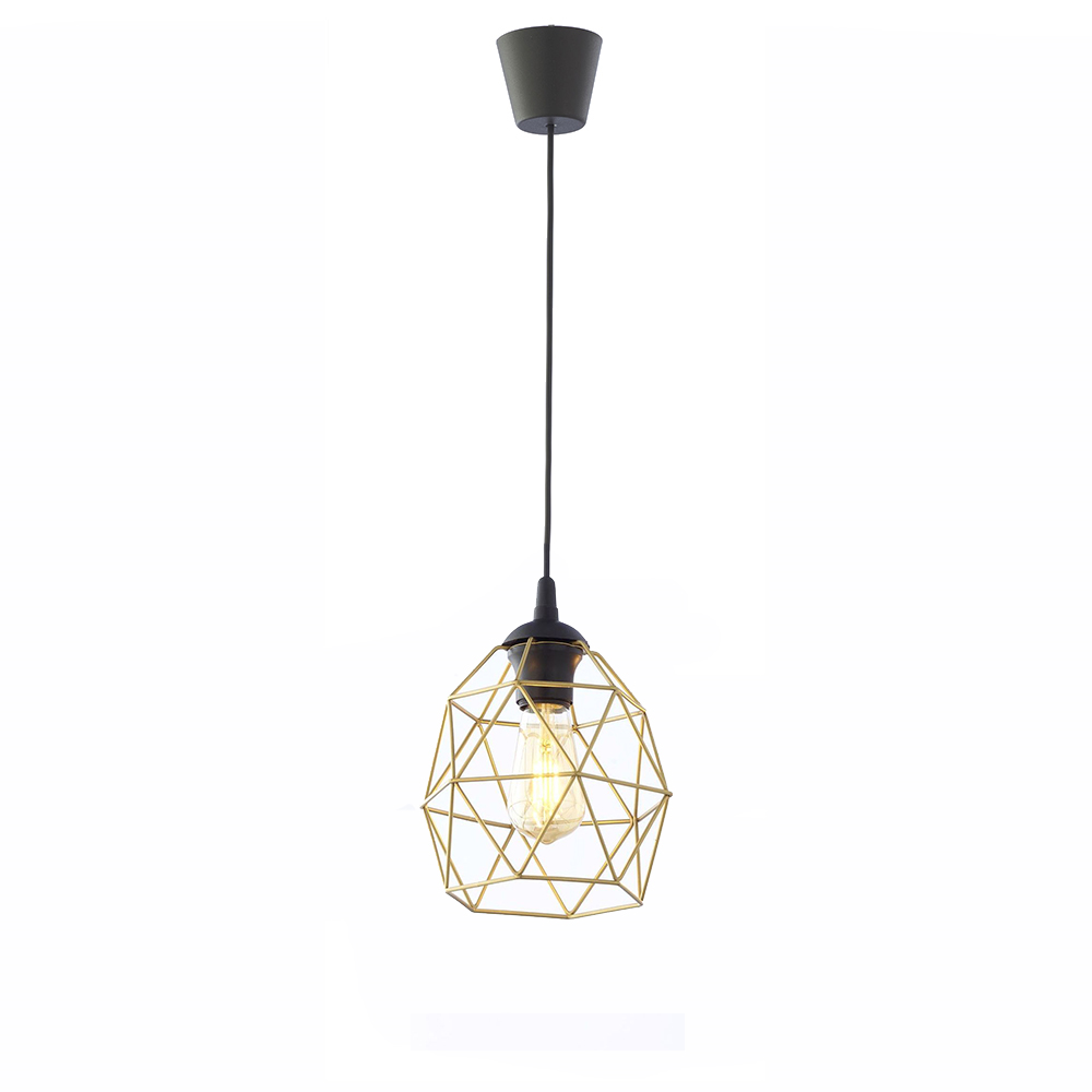 GALAXY BLACK/GOLD LAMPA WISZĄCA 1 MAŁA