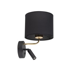 RICHI BLACK/GOLD KINKIET 2 E27+ G9