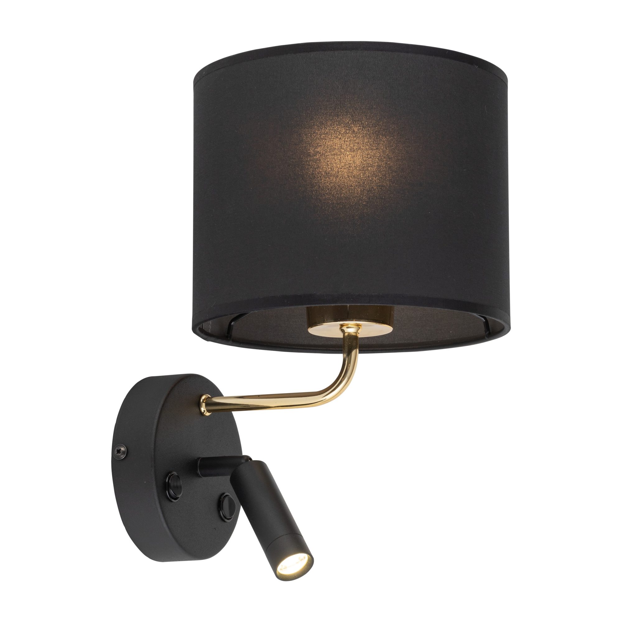 RICHI BLACK/GOLD KINKIET 2 E27+ G9 - obrazek 5