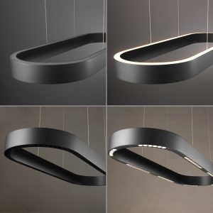 2688-18 Q-STRETTO LAMPA WISZĄCA CZARNA