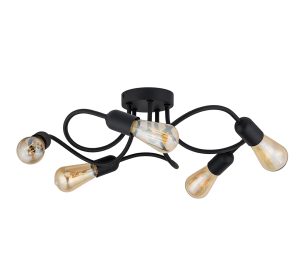 WAVE BLACK LAMPA SUFITOWA 5  E27