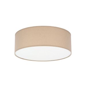 RONDO BEŻOWE LAMPA SUFITOWA 4 PŁ 450