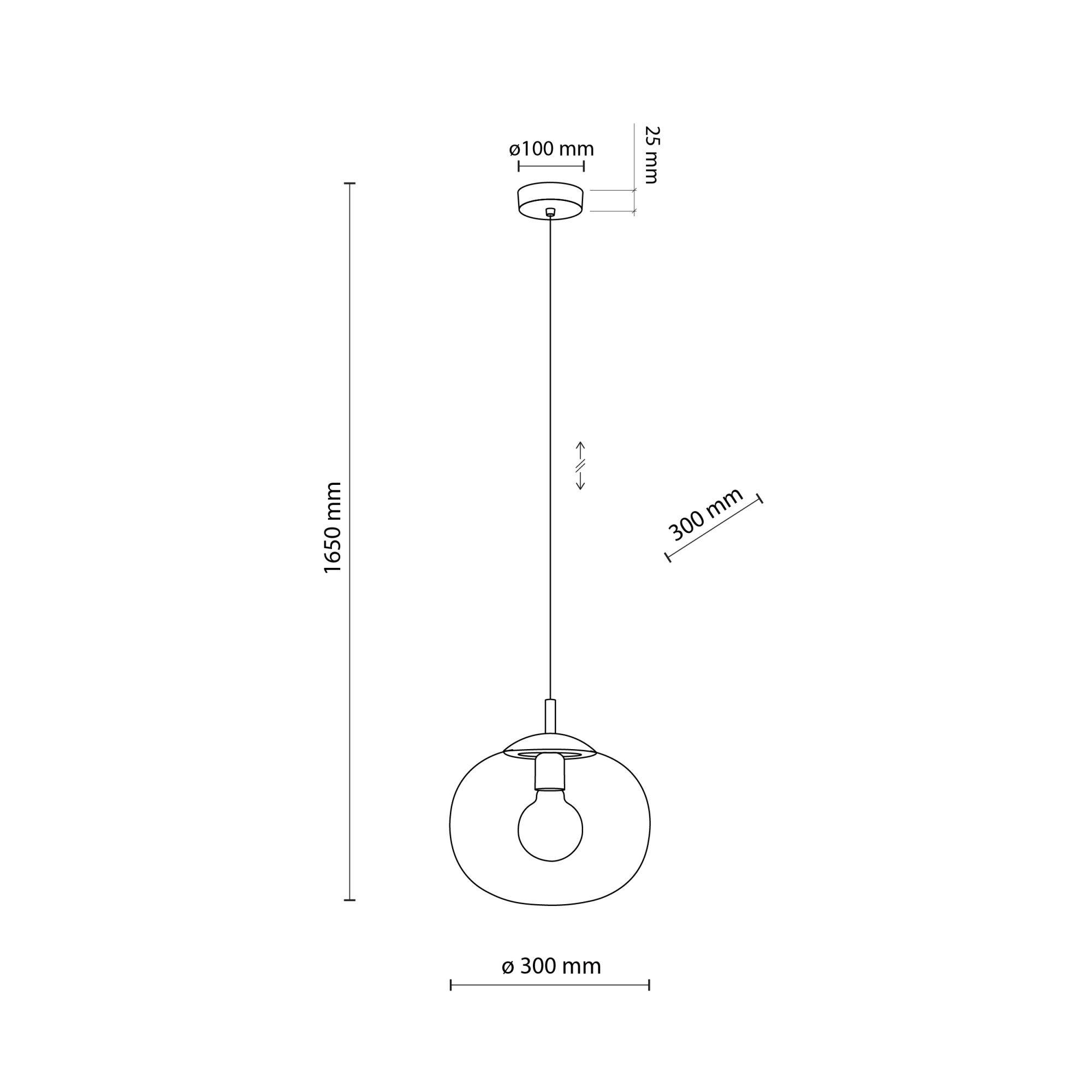 VIBE TOPAZ LAMPA WISZĄCA 1 300 - obrazek 4