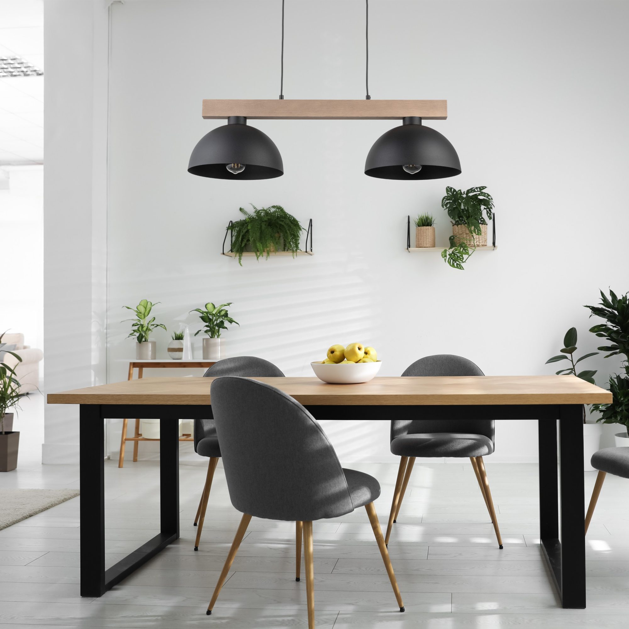 OSLO BLACK LAMPA WISZĄCA 2 - obrazek 2
