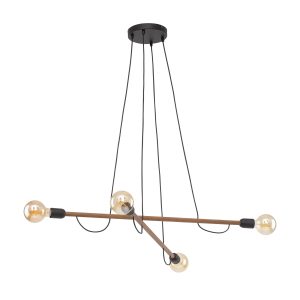 HELIX WOOD ORZECH LAMPA WISZĄCA 4