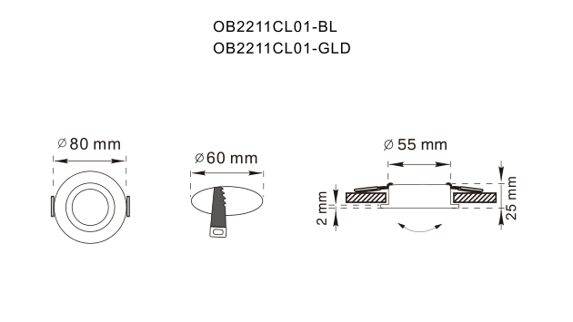 OB2211CL01-GLD FINN OPRAWA SUFITOWA ZŁOTA/GOLD