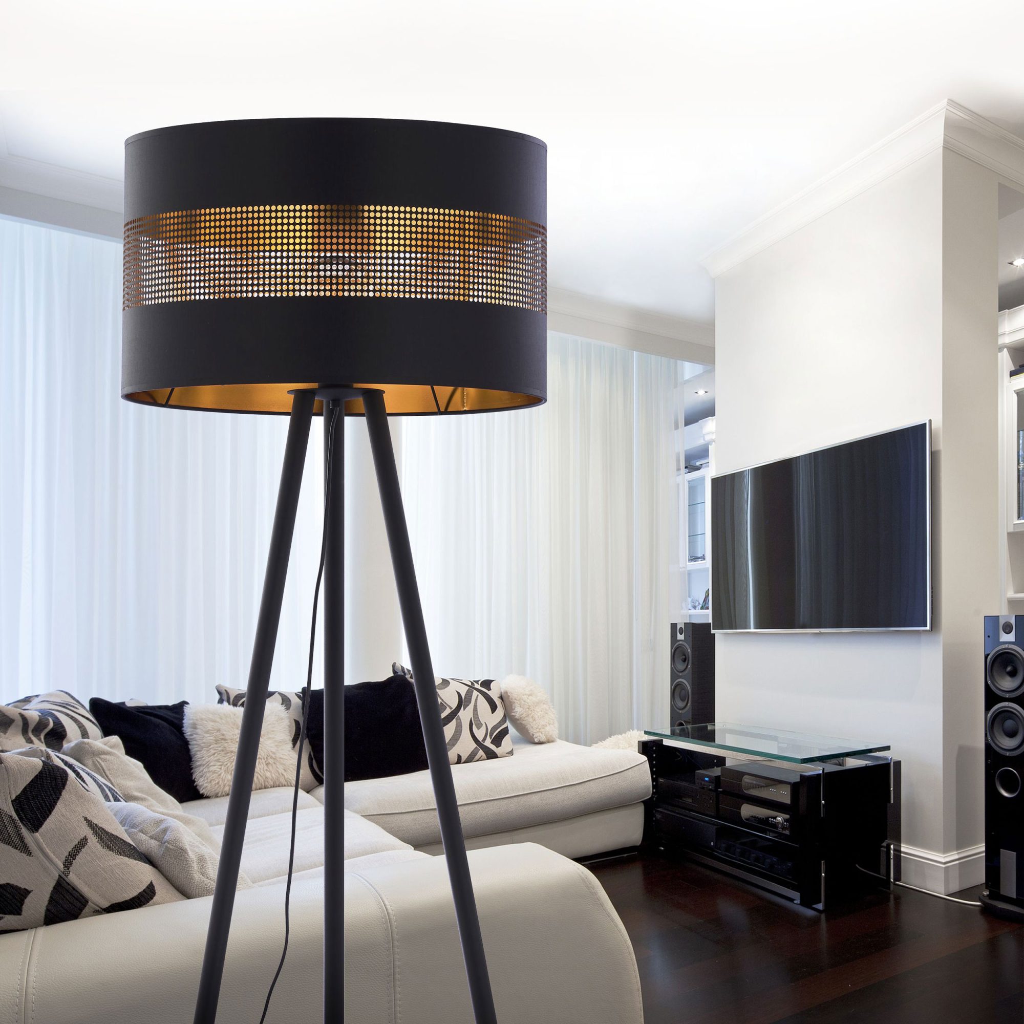 TAGO BLACK LAMPA PODŁOGOWA 1 - obrazek 2