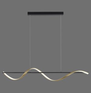 2385-13 Q-SWING LAMPA WISZĄCA MATOWY MOSIĄDZ/ANTRACYT