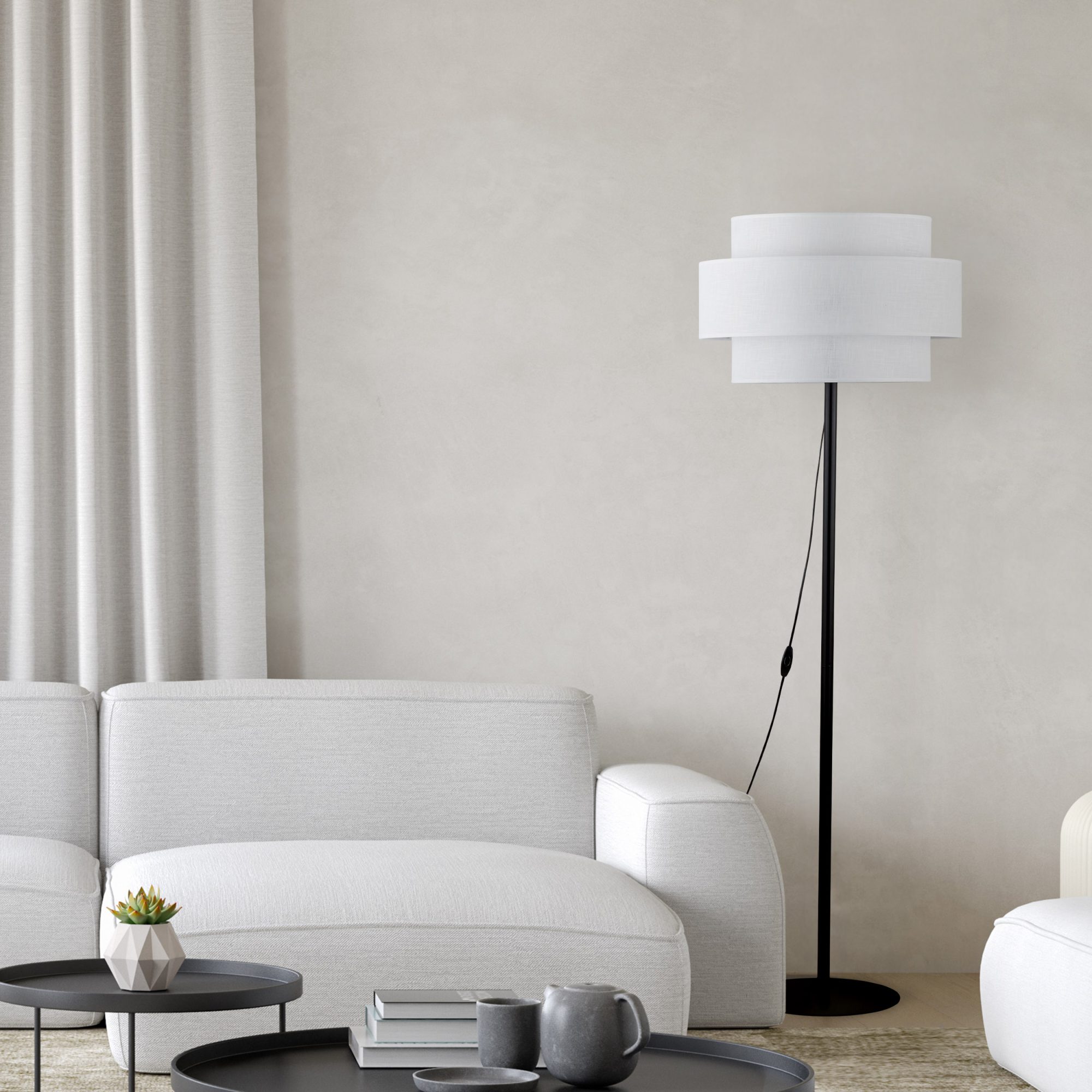 CALISTO WHITE LAMPA PODŁOGOWA 1 - obrazek 3