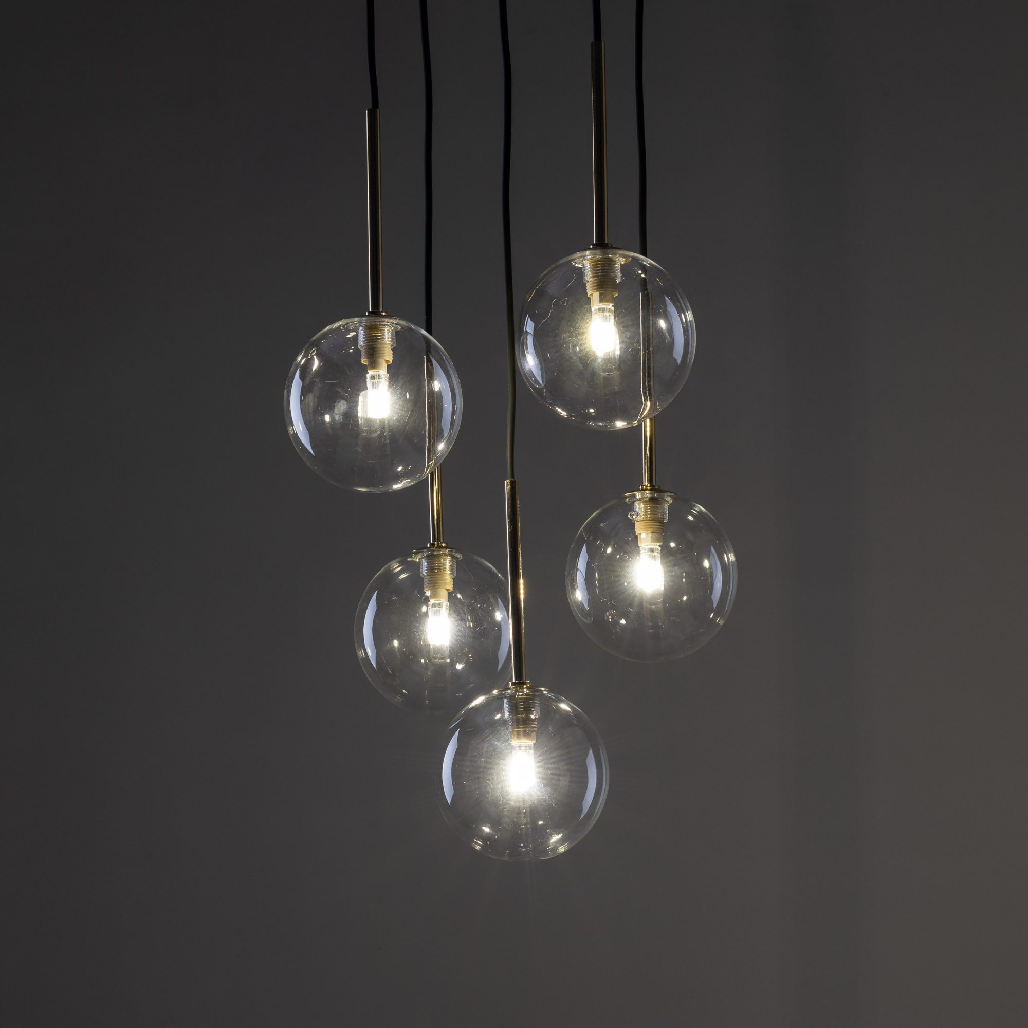 NILOS BLACK / GOLD LAMPA WISZĄCA 5 - obrazek 2