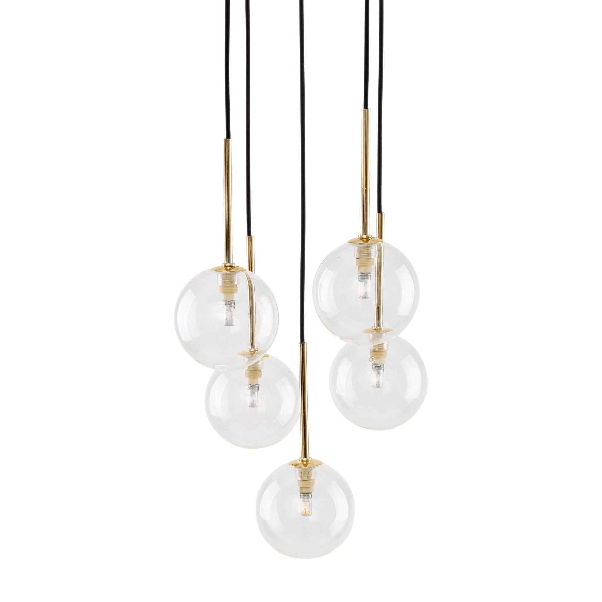 NILOS BLACK / GOLD LAMPA WISZĄCA 5 - obrazek 3