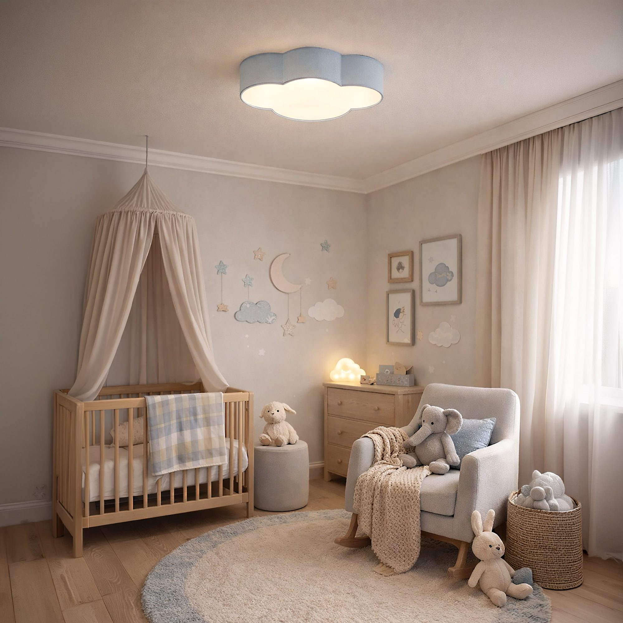 CLOUD LAMPA SUFITOWA NIEBIESKI PASTELOWY MINI 2 - obrazek 4