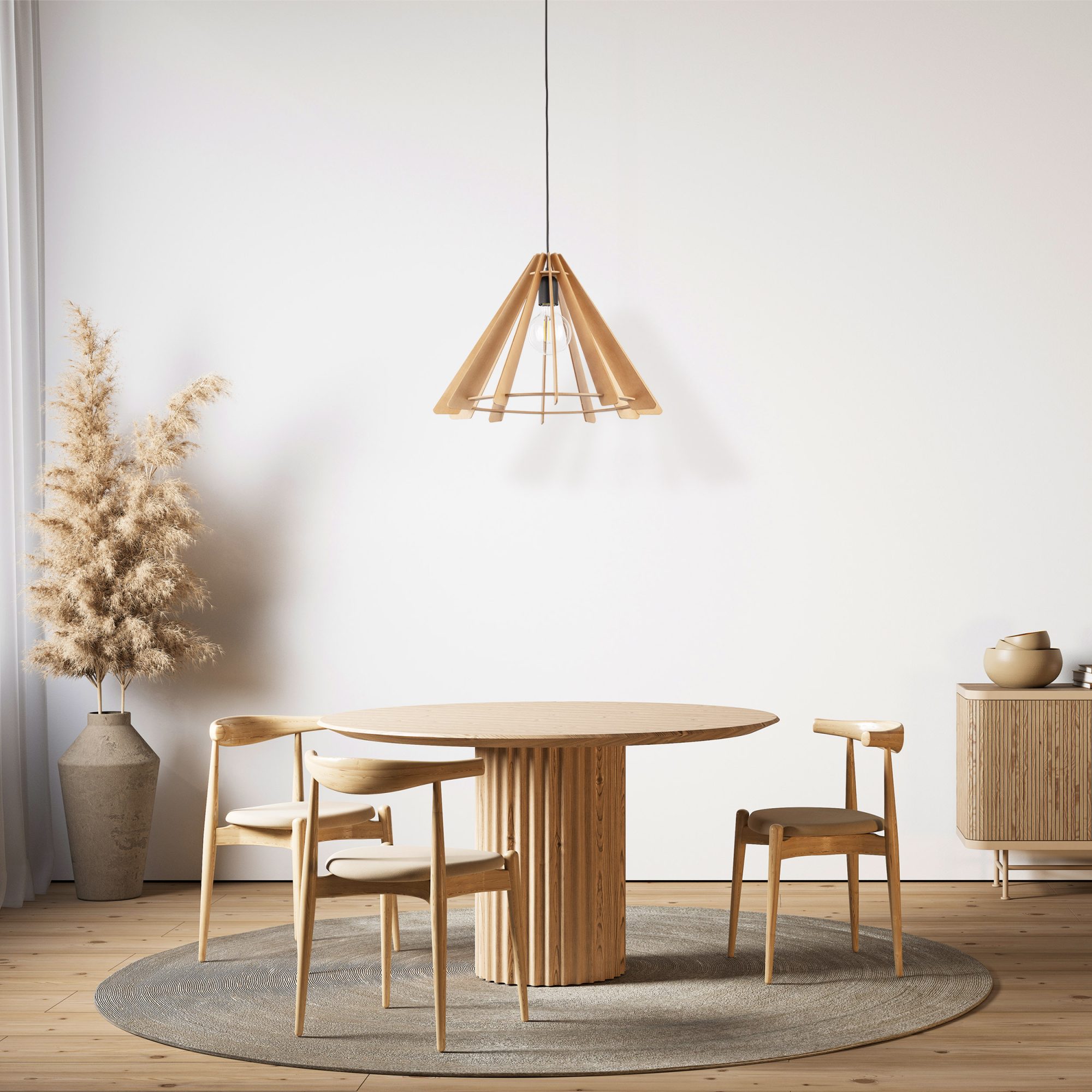 ERIS WOOD LAMPA WISZĄCA 1 M - obrazek 2