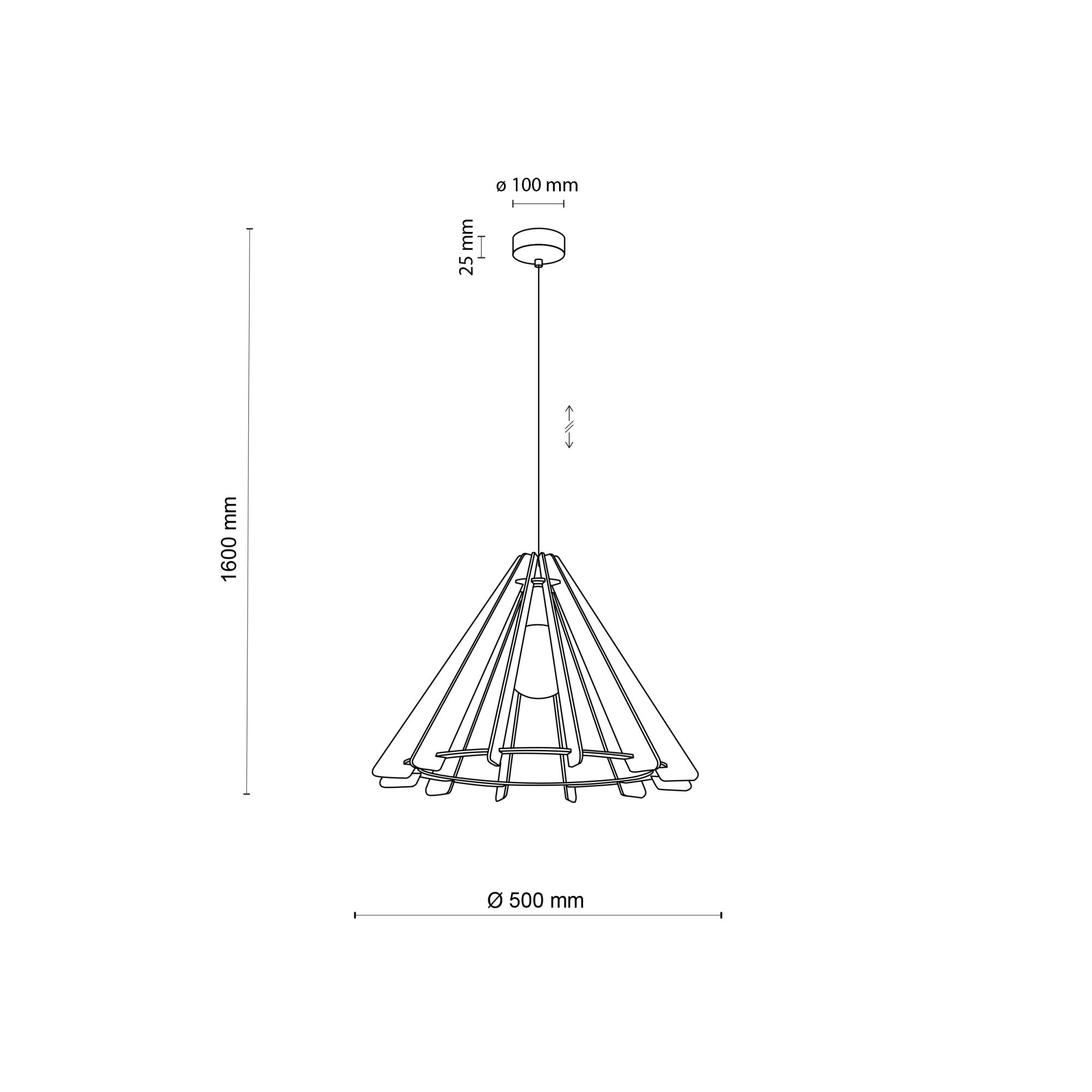 ERIS WOOD LAMPA WISZĄCA 1 M - obrazek 8