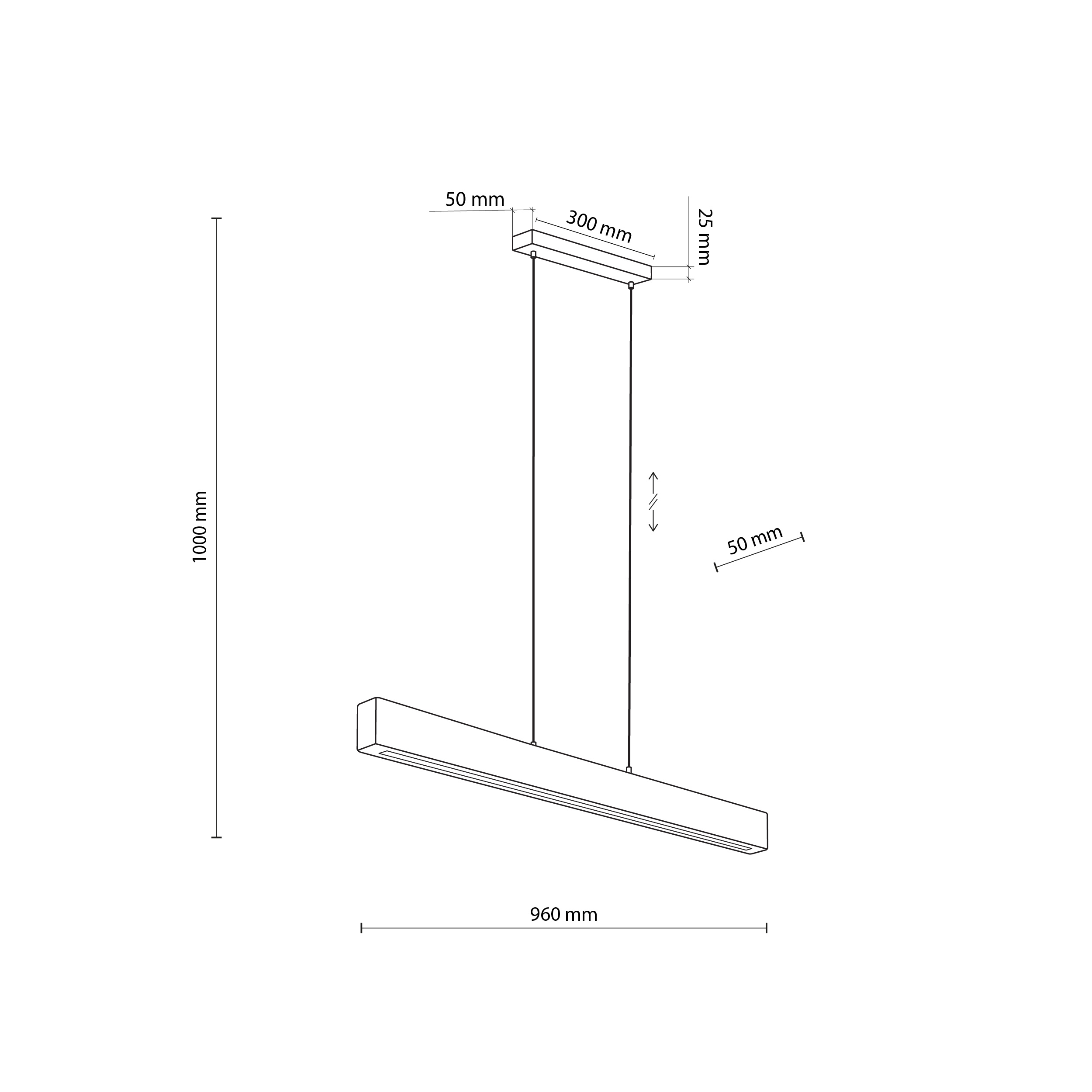 TEO LED LAMPA WISZĄCA 960 - obrazek 2