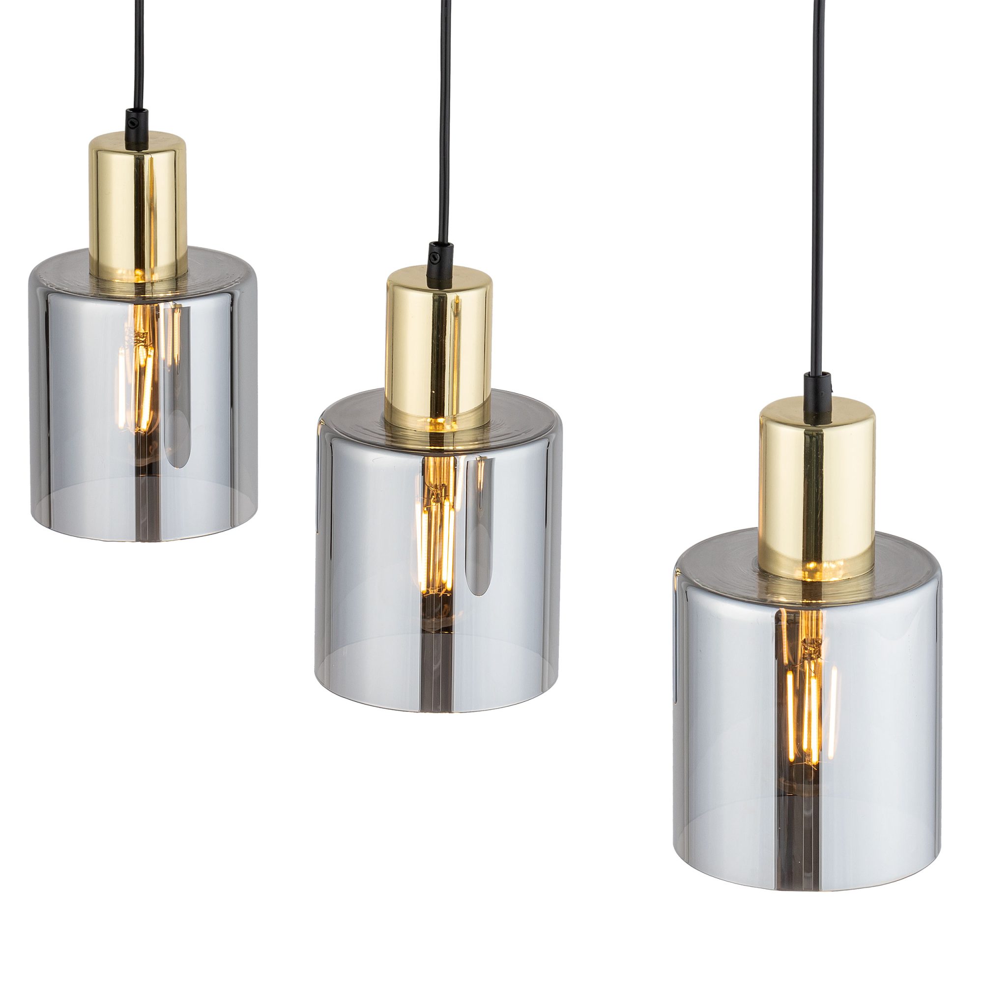 SIERRA GOLD LAMPA WISZĄCA 3 LISTWA - obrazek 2