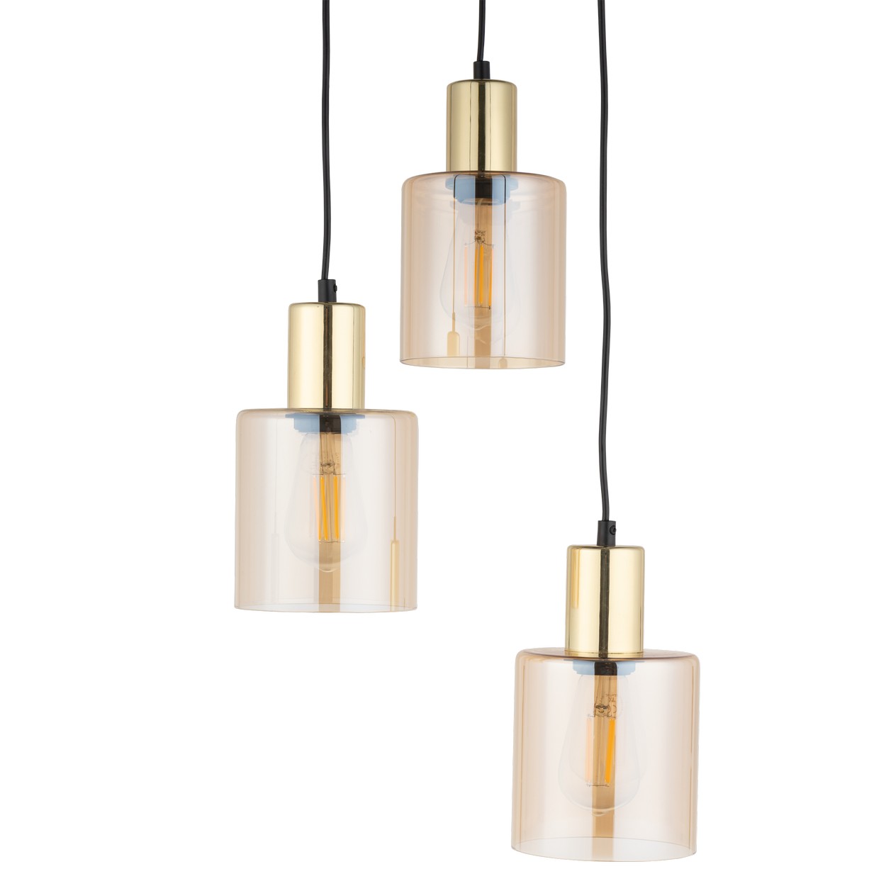 SIERRA GOLD AMBER LAMPA WISZĄCA 3 - obrazek 2