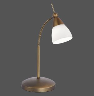 4001-11 PINO LAMPA STOŁOWA ANTYCZNY MOSIĄDZ