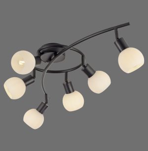 12155-18 LOKI LAMPA SUFITOWA CZARNY