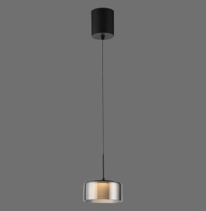 2112-18 RIKA LAMPA WISZĄCA CZARNY/SMOKY