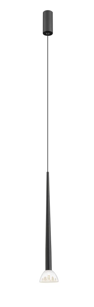 P0603-01A-P7B1 BOSTON LAMPA WISZĄCA CZARNY MAT/MATT BLACK