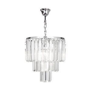 17106/3+1-CHR AMEDEO LAMPA WISZĄCA CHROM/CHROME