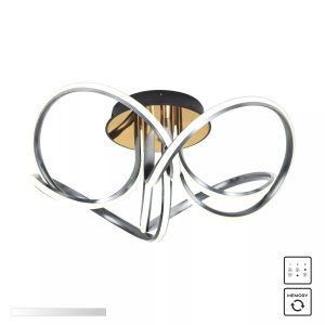 MX5520-4-3BBDT ABRO LAMPA SUFITOWA CZARNO-SZARO-ZŁOTA/BLACK-GREY-GOLD
