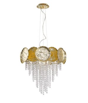 P0619-07A-K4K4 ASTRA LAMPA WISZĄCA ZŁOTA/GOLD