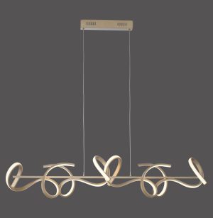 19033-60 CURLS LAMPA WISZĄCA MATOWY MOSIĄDZ