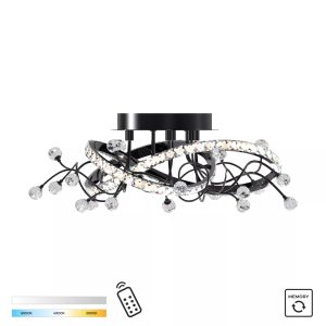 MX3481-1S-3BCT MAIA LAMPA SUFITOWA CZARNA/BLACK