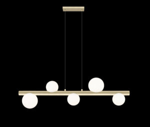 P0574-05N-V6AA FORES LAMPA WISZĄCA ZŁOTY MAT/MATT GOLD