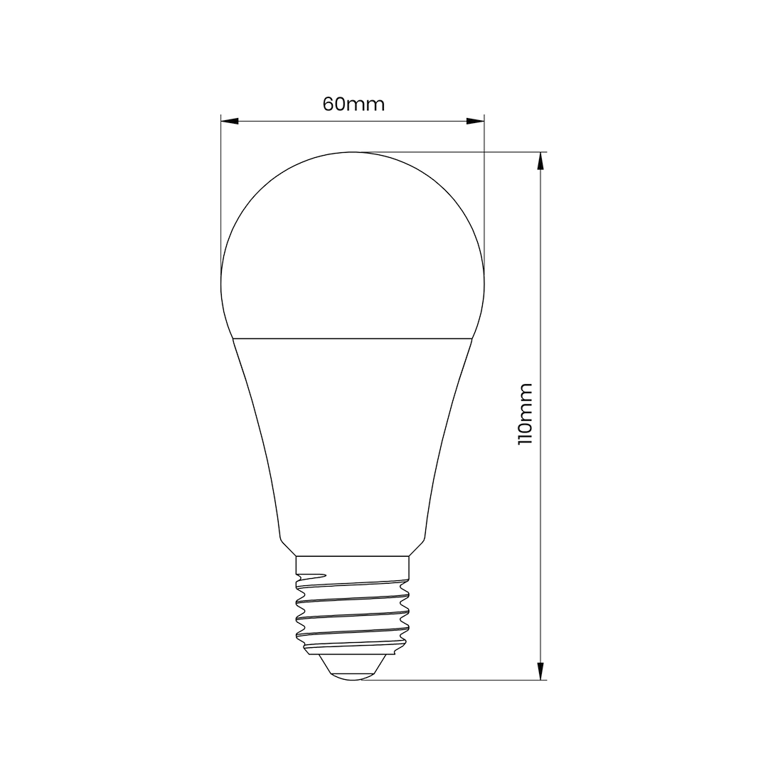 Żarówka LED 6W A60 E27 3000K Zmierzchowo-Ruchowa - obrazek 4