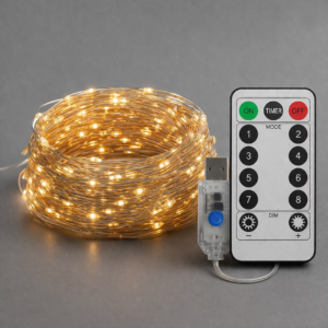 Kurtyna Okienna Girlanda Mery 300 LED USB Ciepła 3000K
