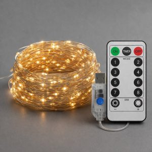 Kurtyna Okienna Girlanda Mery 300 LED USB Ciepła 3000K
