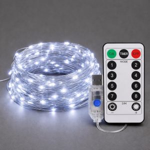 Kurtyna Okienna Girlanda Mery 300 LED USB Zimna 9000K
