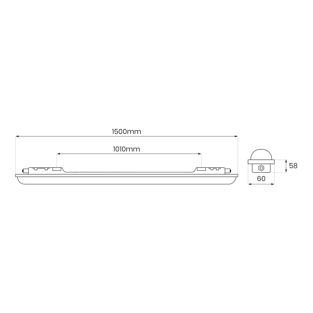 Oprawa Hermetyczna Led Gin 48W 150cm 5200lm 4000K IP65 - obrazek 7