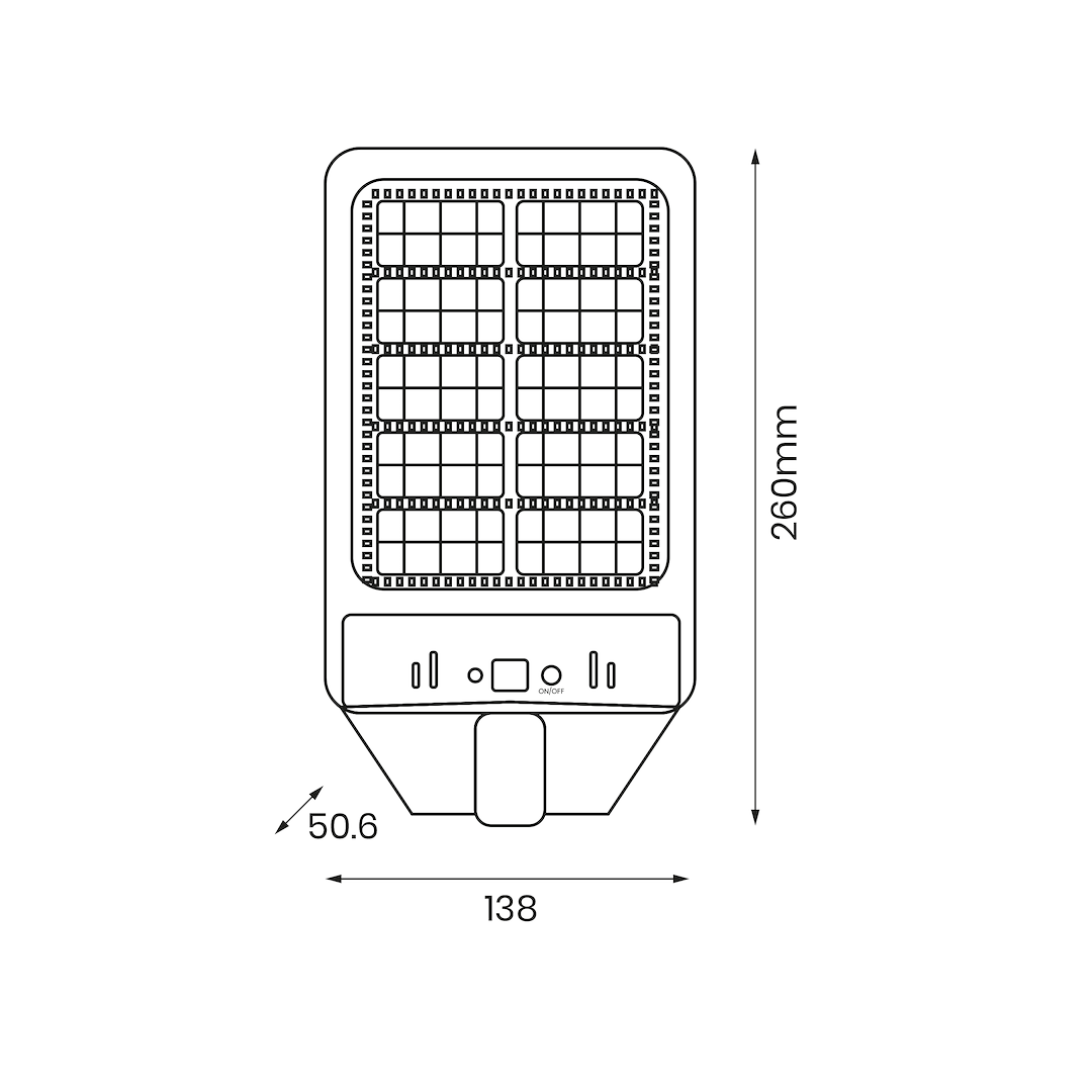 Latarnia Solarna Kers 50W 500lm 6500K - obrazek 6