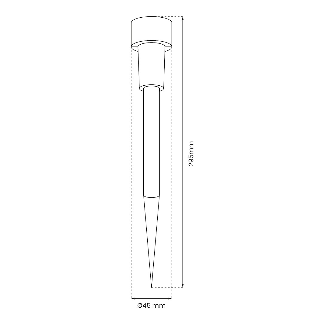 Lampa Solarna Patyk Inox 4,5x4,5x29,5 - obrazek 4