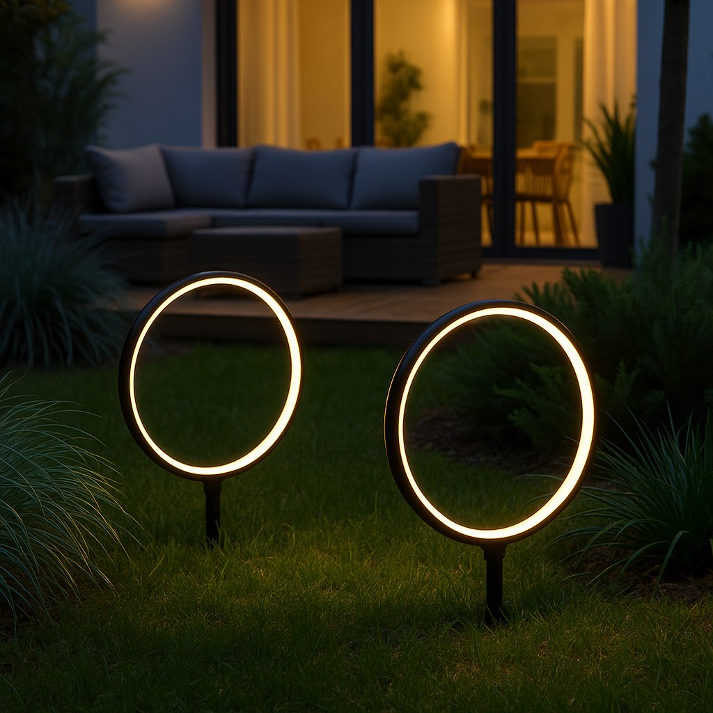 Lampa Solarna Rings 2x1,5W 2x25lm 3000K - obrazek 2