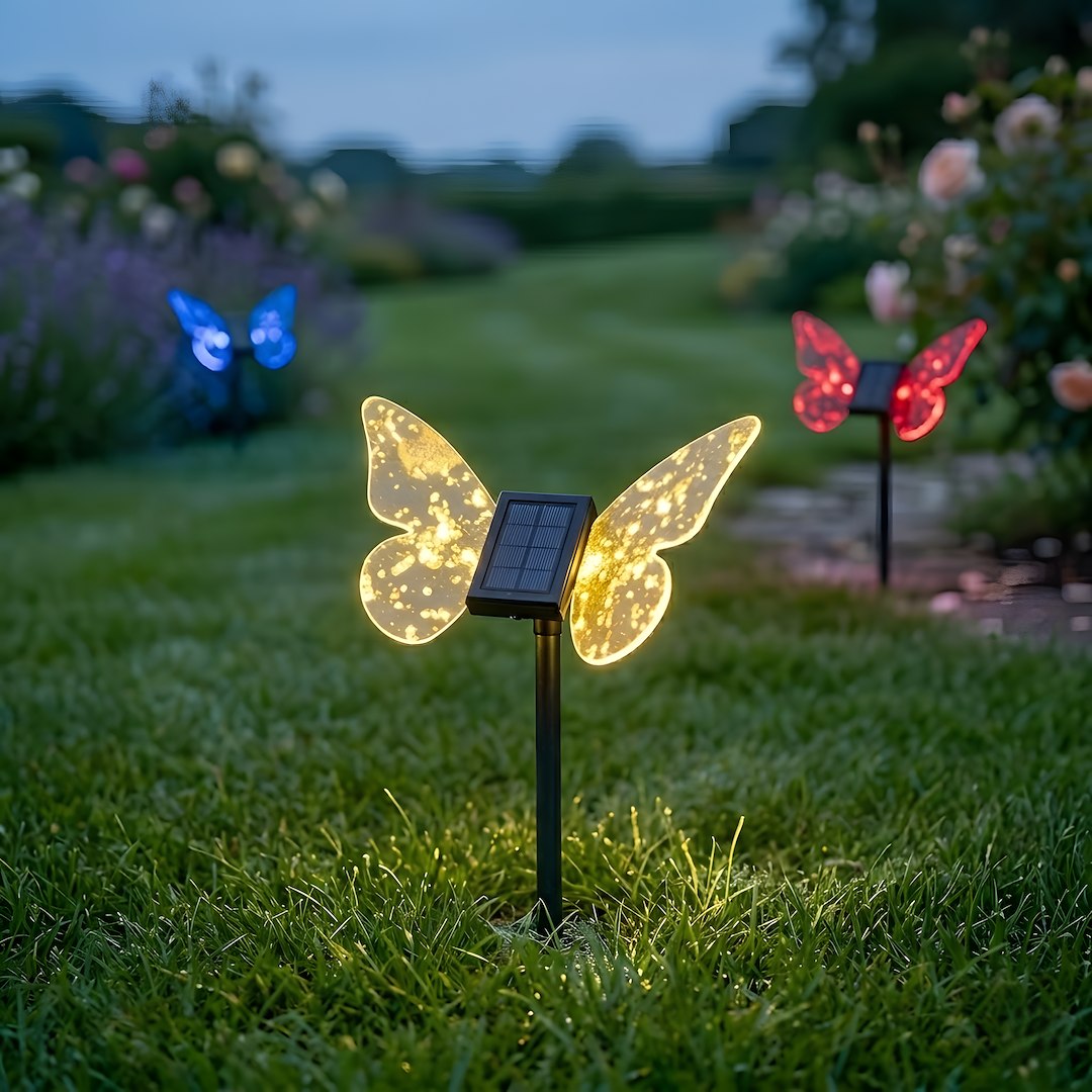 Lampka Solarna Butterfly RGB IP44