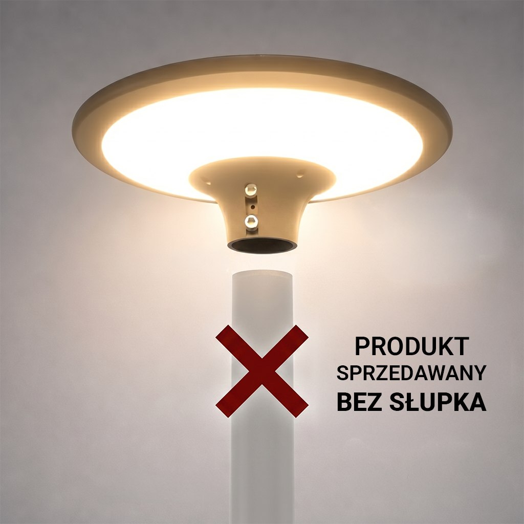 Lampa Solarna Patio 20W 2100lm 3000/4000K 40cm - obrazek 5