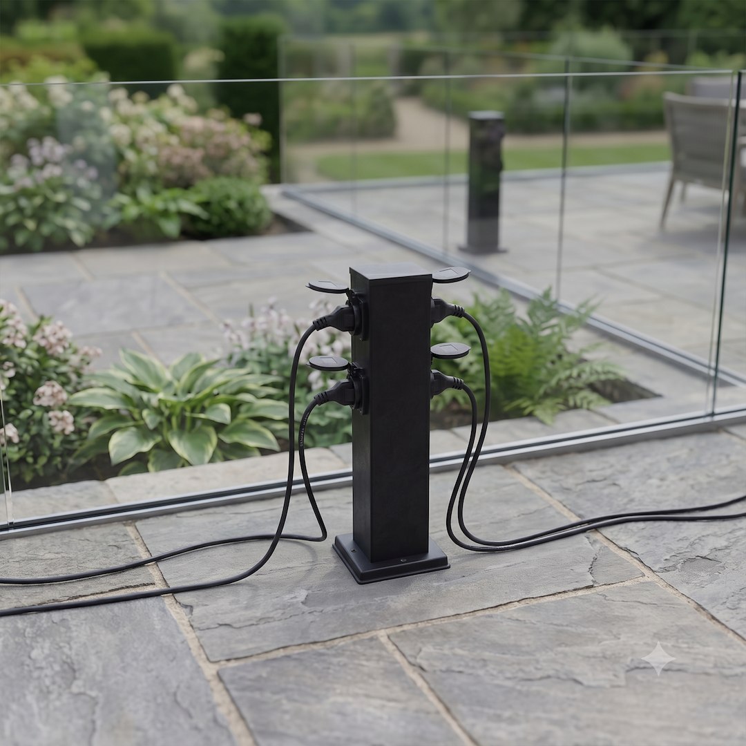 Słupek Ogrodowy Electric 40cm 4 Gniazda Schuko 16A - obrazek 5