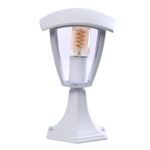 Lampa ogrodowa stojąca Fox 1xE27 Mała Biały