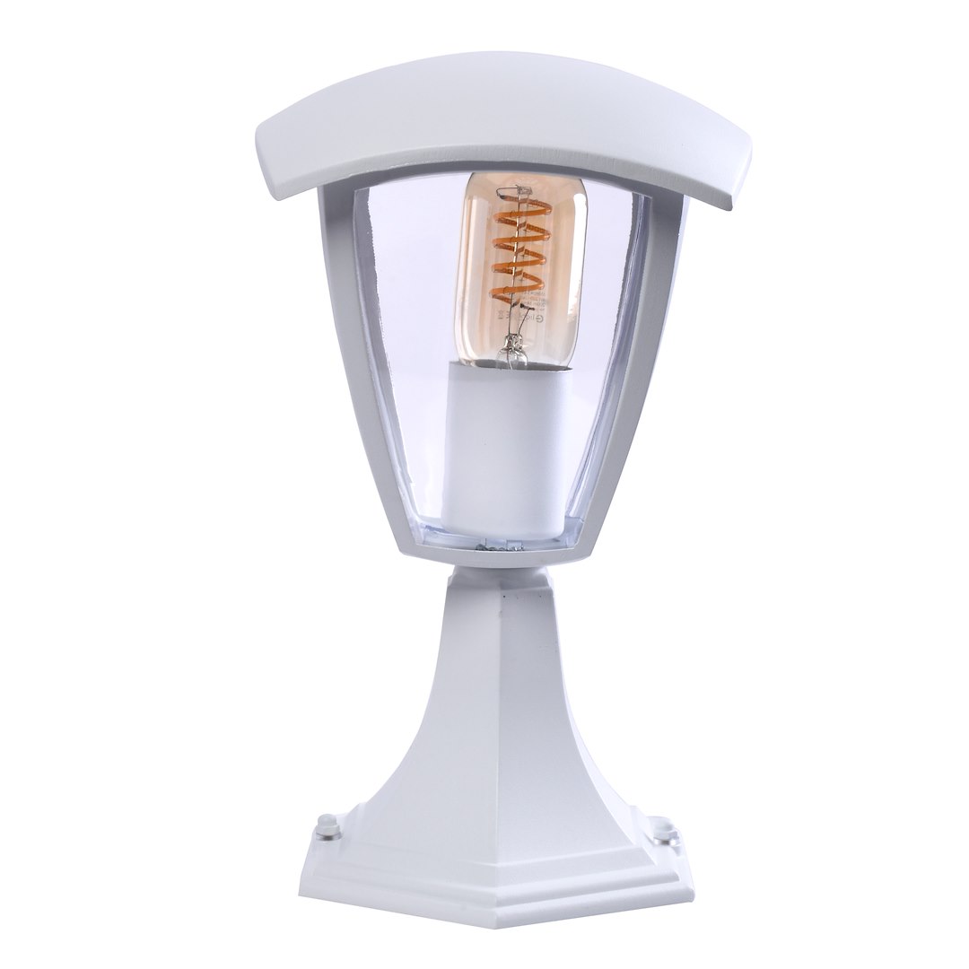 Lampa ogrodowa stojąca Fox 1xE27 Mała Biały